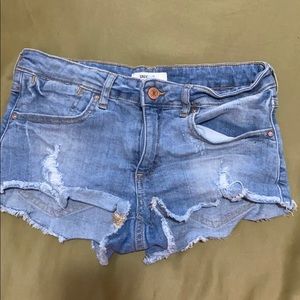 Denim shorts